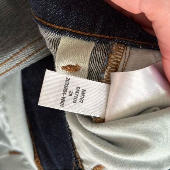 Madewell Womens Dark Denim 90’s Straight Jean - Picture 8 of 10